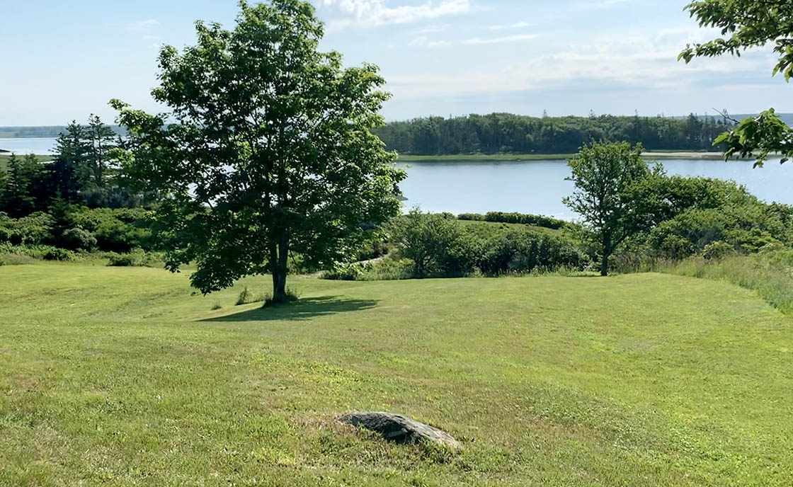 backyard view, Pubnico Bay, Atlantic Ocean