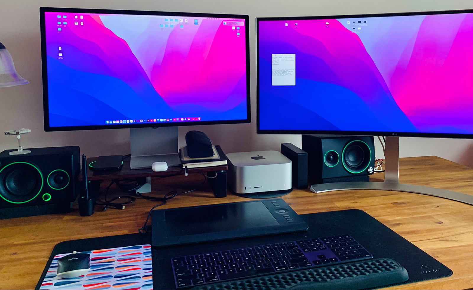 home office, PC and Mac