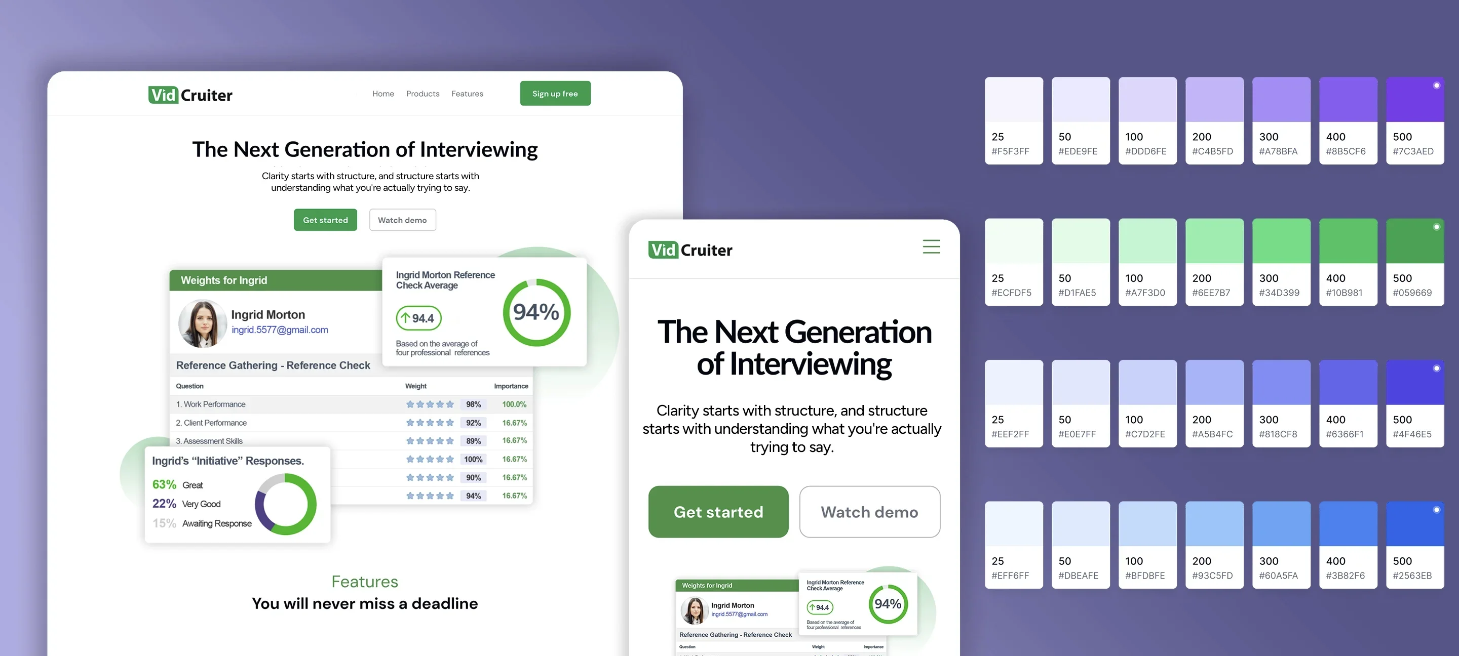 Vidcruiter Design System